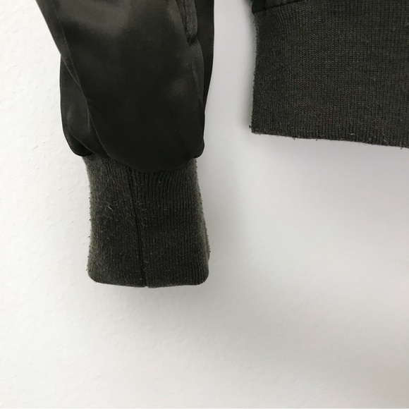 Phat Farm Vintage Style Flight Bomber Jacket Green, Size Large - Picture 7 of 14